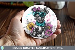 GorgeousSkeleton Puppy Round Coaster design.