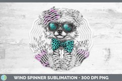 GorgeousSkeleton Puppy Wind Spinner design.
