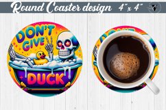 Round Coaster | Skeleton | Skull sublimation Product Image 1