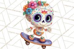Skeleton Shenanigans Clipart, Dia de los Muertos Skeletons Product Image 3