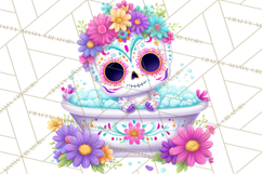 Skeleton Shenanigans Clipart, Dia de los Muertos Skeletons Product Image 5
