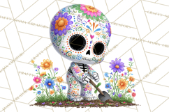 Skeleton Shenanigans Clipart, Dia de los Muertos Skeletons Product Image 4