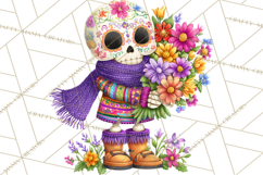 Skeleton Shenanigans Clipart, Dia de los Muertos Skeletons Product Image 5