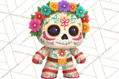 Skeleton Shenanigans Clipart, Dia de los Muertos Skeletons Product Image 2