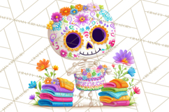 Skeleton Shenanigans Clipart, Dia de los Muertos Skeletons Product Image 3