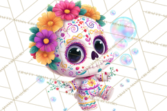 Skeleton Shenanigans Clipart, Dia de los Muertos Skeletons Product Image 3
