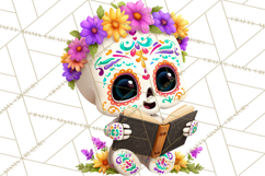 Skeleton Shenanigans Clipart, Dia de los Muertos Skeletons Product Image 3