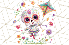 Skeleton Shenanigans Clipart, Dia de los Muertos Skeletons Product Image 4