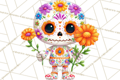 Skeleton Shenanigans Clipart, Dia de los Muertos Skeletons Product Image 4