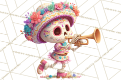 Skeleton Shenanigans Clipart, Dia de los Muertos Skeletons Product Image 5