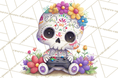 Skeleton Shenanigans Clipart, Dia de los Muertos Skeletons Product Image 3