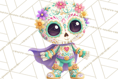 Skeleton Shenanigans Clipart, Dia de los Muertos Skeletons Product Image 4