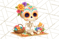Skeleton Shenanigans Clipart, Dia de los Muertos Skeletons Product Image 3
