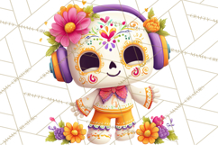 Skeleton Shenanigans Clipart, Dia de los Muertos Skeletons Product Image 4
