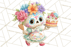 Skeleton Shenanigans Clipart, Dia de los Muertos Skeletons Product Image 3