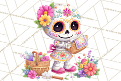 Skeleton Shenanigans Clipart, Dia de los Muertos Skeletons Product Image 4