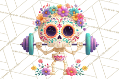 Skeleton Shenanigans Clipart, Dia de los Muertos Skeletons Product Image 2