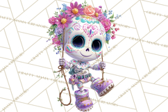 Skeleton Shenanigans Clipart, Dia de los Muertos Skeletons Product Image 4