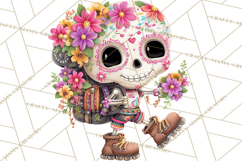 Skeleton Shenanigans Clipart, Dia de los Muertos Skeletons Product Image 2