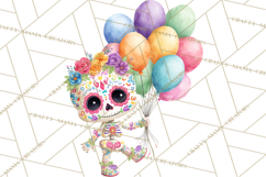 Skeleton Shenanigans Clipart, Dia de los Muertos Skeletons Product Image 3