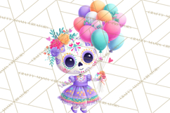 Skeleton Shenanigans Clipart, Dia de los Muertos Skeletons Product Image 4