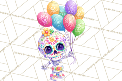 Skeleton Shenanigans Clipart, Dia de los Muertos Skeletons Product Image 5