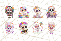 Skeleton Shenanigans Clipart, Dia de los Muertos Skeletons Product Image 5