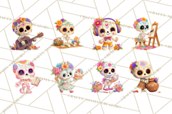 Skeleton Shenanigans Clipart, Dia de los Muertos Skeletons Product Image 8