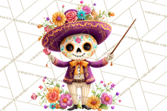 Skeleton Shenanigans Clipart, Dia de los Muertos Skeletons Product Image 4