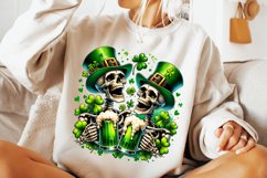 Skeleton Funny St Patricks PNG, St Patrick&#039;s Day PNG, Lucky Product Image 2