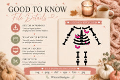 Halloween girls skeleton costume svg cut file Product Image 3