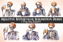 Skeleton Watercolor Sublimation Bundle Product Image 1
