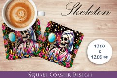 Skeleton Square Coaster, Trendy Coaster Product Image 1