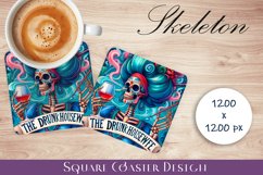 Skeleton Square Coaster, Trendy Coaster Product Image 1