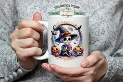 Funny Skeleton Life Is Sweet 11 & 15 oz Mug Sublimation PNG Product Image 4