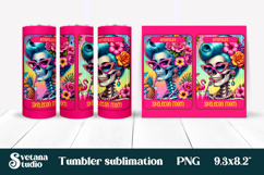 Skeleton mom tumbler wrap | Funny tarot card tumbler design Product Image 1