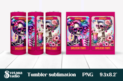 Skeleton mom tumbler wrap | Funny tarot card tumbler design Product Image 1
