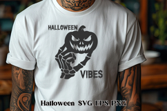Scary Halloween skeleton SVG design | Halloween SVG Product Image 1