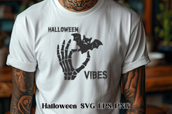 Scary Halloween skeleton SVG design | Halloween SVG Product Image 1