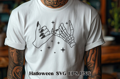 Scary Halloween skeleton SVG design | Halloween SVG Product Image 1