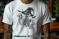Scary Halloween skeleton SVG design | Halloween SVG Product Image 1