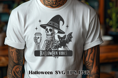 Scary Halloween skeleton SVG design | Halloween SVG Product Image 1