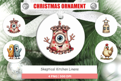 Skeptical Linens Ornament Product Image 1