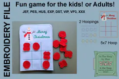 ITH Happy Snowman Christmas Tic Tac Toe Product Image 1