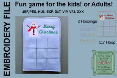 ITH Happy Snowman Christmas Tic Tac Toe Product Image 2