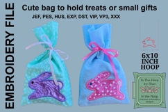 ITH Running Bunny Easter Treat Bag 6x10 Hoop Product Image 1