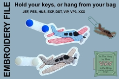 Airplane Key Fob - Airplane Snap Tab Product Image 2