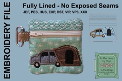 SUV Tent Mini Zipper Bag, 4 x 4 inch hoop Product Image 1