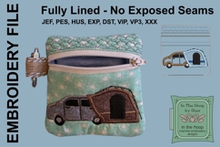 SUV Tent Mini Zipper Bag, 4 x 4 inch hoop Product Image 2