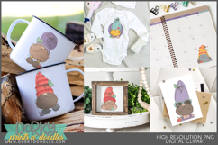 Gnome Love Clipart Bundle Product Image 9